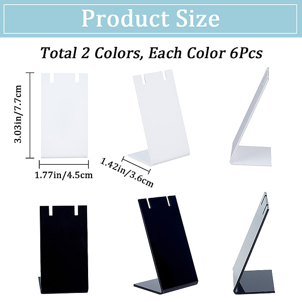 PandaHall CRASPIRE 12Pcs 2 Colors Acrylic Slant Back Earring Display Stands, Single Earring Display Rack, Rectangle, Mixed Color..., Multicolor
PandaHall CRASPIRE 12Pcs 2 Colors Acrylic Slant Back Earring Display Stands, Single Earring Display Rack, Rectangle, Mixed Color..., Multicolor
