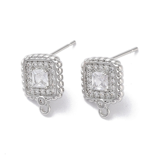 PandaHall Brass Micro Pave Cubic Zirconia Stud Earring Findings, Square, Real Platinum Plated, 14x11mm, Hole: 1.2mm, Pin: 0.8mm Brass+Cubic...
PandaHall Brass Micro Pave Cubic Zirconia Stud Earring Findings, Square, Real Platinum Plated, 14x11mm, Hole: 1.2mm, Pin: 0.8mm Brass+Cubic...