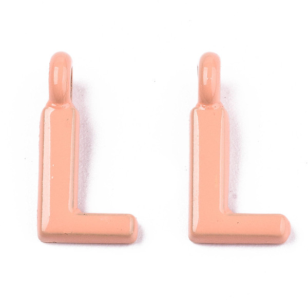 PandaHall Spray Painted Alloy 2-Loop Link Pendants, Cadmium Free & Lead Free, Letter, Letter.L, 13.5x6.5x1.5mm, Hole: 2mm Alloy Word
PandaHall Spray Painted Alloy 2-Loop Link Pendants, Cadmium Free & Lead Free, Letter, Letter.L, 13.5x6.5x1.5mm, Hole: 2mm Alloy Word