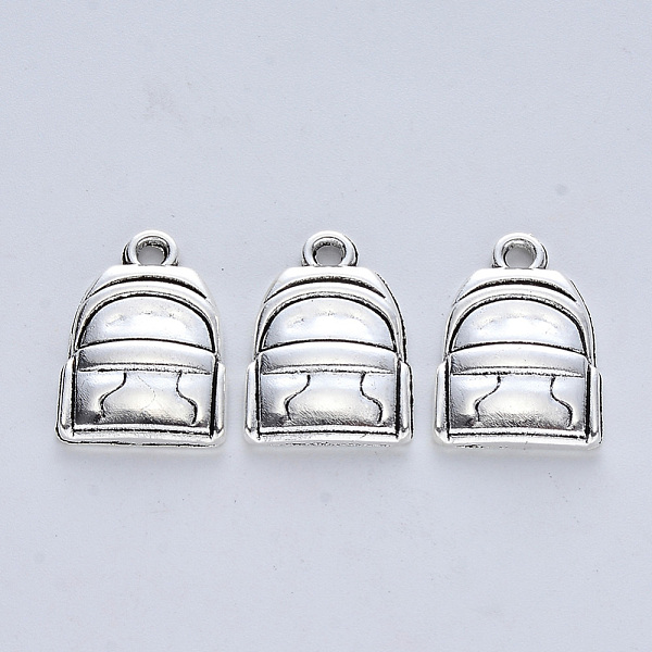 PandaHall Tibetan Style Alloy Pendants, Cadmium Free & Lead Free, Knapsack, Antique Silver & Silver, 20x14x3.5mm, Hole: 1.8mm, about...
PandaHall Tibetan Style Alloy Pendants, Cadmium Free & Lead Free, Knapsack, Antique Silver & Silver, 20x14x3.5mm, Hole: 1.8mm, about...