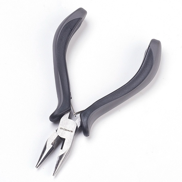 PandaHall 45# Carbon Steel Jewelry Pliers, Chain Nose Pliers, Wire Cutter, Ferronickel, Black, 126x85.5x17.5mm Carbon Steel Black
PandaHall 45# Carbon Steel Jewelry Pliers, Chain Nose Pliers, Wire Cutter, Ferronickel, Black, 126x85.5x17.5mm Carbon Steel Black