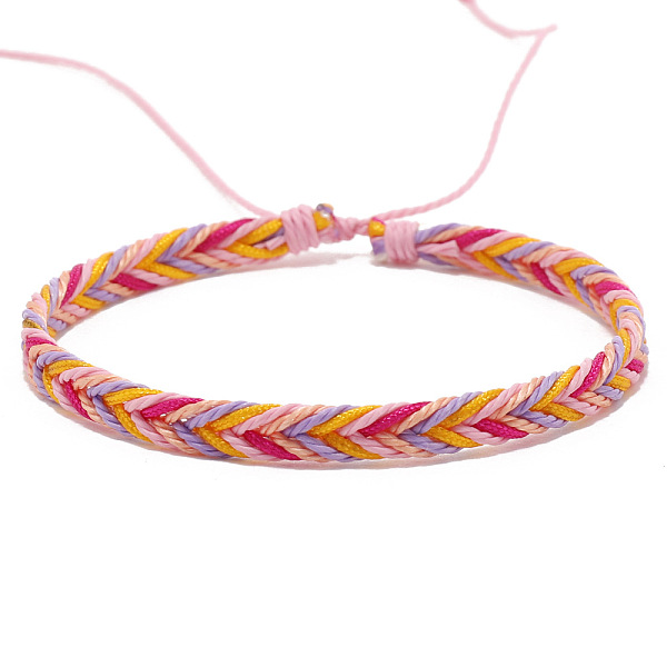 PandaHall Wax Ropes Braided Woven Cord Bracelet, Ethnic Tribal Adjustable Bracelet for Women, Gold, Inner Diameter: 2-1/8~2-1/2 inch...
PandaHall Wax Ropes Braided Woven Cord Bracelet, Ethnic Tribal Adjustable Bracelet for Women, Gold, Inner Diameter: 2-1/8~2-1/2 inch...