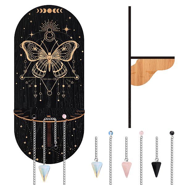 PandaHall CRASPIRE DIY Pendulum Divination Making Kit, Including Cone Mixed Gemstone Dowsing Pendulum, Black Oval Hanging Wooden Crystal...
PandaHall CRASPIRE DIY Pendulum Divination Making Kit, Including Cone Mixed Gemstone Dowsing Pendulum, Black Oval Hanging Wooden Crystal...