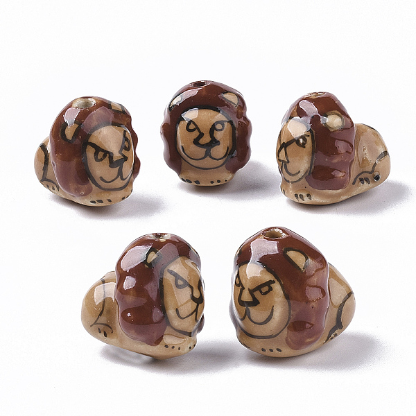 PandaHall Handmade Porcelain Beads, Famille Rose Style, Lion, Camel, 17.5~19x19.5~20.5x16mm, Hole: 1.8~2.5mm Porcelain Lion Brown
PandaHall Handmade Porcelain Beads, Famille Rose Style, Lion, Camel, 17.5~19x19.5~20.5x16mm, Hole: 1.8~2.5mm Porcelain Lion Brown