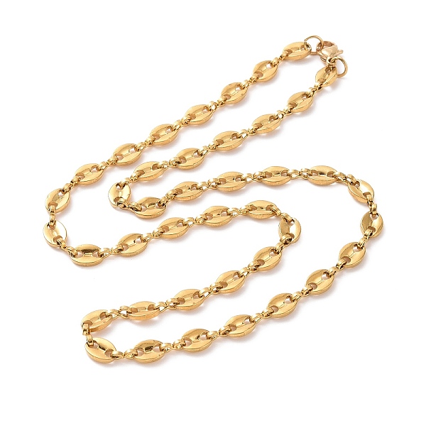PandaHall Vacuum Plating 304 Stainless Steel Coffee Bean Chain Necklace for Men Women, Golden, 17.95 inch(45.6cm) 304 Stainless Steel
PandaHall Vacuum Plating 304 Stainless Steel Coffee Bean Chain Necklace for Men Women, Golden, 17.95 inch(45.6cm) 304 Stainless Steel