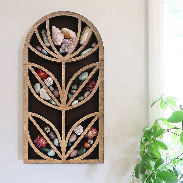 PandaHall Hanging Wooden Crystal Display Shelf, Crystal Holder Stand, Rustic Divination Pendulum Storage Rack, Witch Stuff, Arch, 430x220mm...
PandaHall Hanging Wooden Crystal Display Shelf, Crystal Holder Stand, Rustic Divination Pendulum Storage Rack, Witch Stuff, Arch, 430x220mm...