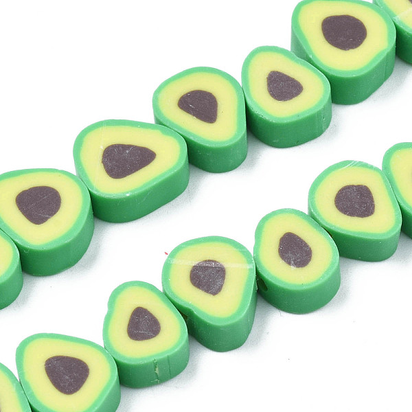 PandaHall Handmade Polymer Clay Bead Strands, Avocado Slice, Spring Green, 9~11.5x8~11x4mm, Hole: 1.6mm, about 36~40pcs/strand, 12.60...
PandaHall Handmade Polymer Clay Bead Strands, Avocado Slice, Spring Green, 9~11.5x8~11x4mm, Hole: 1.6mm, about 36~40pcs/strand, 12.60...