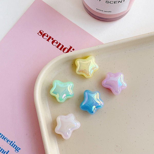 PandaHall Opaque Acrylic Bead, Star, Mixed Color, 18.6x20x11mm, Hole: 3mm Acrylic Star Multicolor
PandaHall Opaque Acrylic Bead, Star, Mixed Color, 18.6x20x11mm, Hole: 3mm Acrylic Star Multicolor