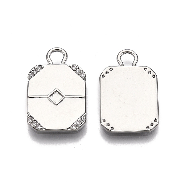 PandaHall Ion Plating(IP) Brass Micro Pave Clear Cubic Zirconia Pendant Cabochon Settings, Nickel Free, Rectangle, Real Platinum Plated...
PandaHall Ion Plating(IP) Brass Micro Pave Clear Cubic Zirconia Pendant Cabochon Settings, Nickel Free, Rectangle, Real Platinum Plated...