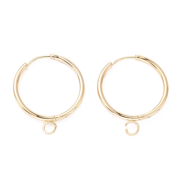 PandaHall 201 Stainless Steel Huggie Hoop Earring Findings, with Horizontal Loop and 316 Surgical Stainless Steel Pin, Real 24K Gold Plated...
PandaHall 201 Stainless Steel Huggie Hoop Earring Findings, with Horizontal Loop and 316 Surgical Stainless Steel Pin, Real 24K Gold Plated...