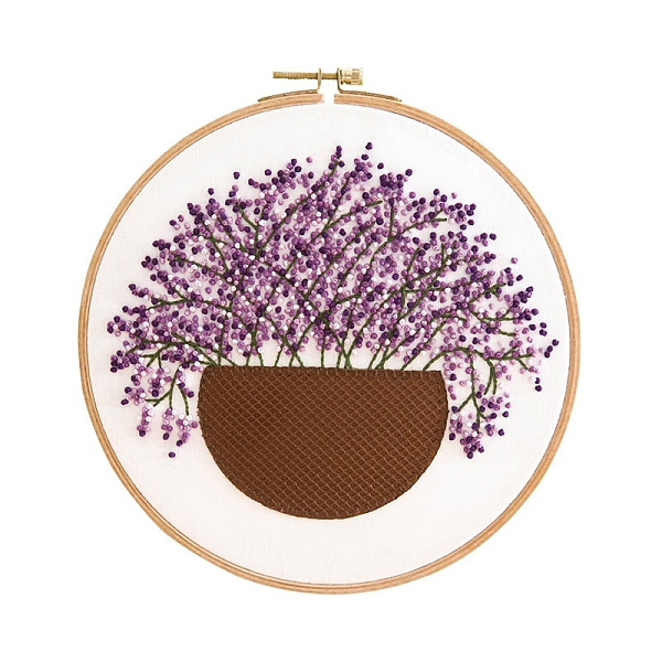 PandaHall Gypsophila Pattern DIY Embroidery Kit, including Embroidery Needles & Thread, Cotton Linen Cloth, Medium Purple, 290x290mm Cloth...
PandaHall Gypsophila Pattern DIY Embroidery Kit, including Embroidery Needles & Thread, Cotton Linen Cloth, Medium Purple, 290x290mm Cloth...
