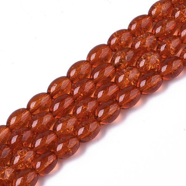 PandaHall Transparent Crackle Glass Beads Strands, Oval, Dark Orange, 8x5.5~6mm, Hole: 1mm, about 100pcs/strand, 31.4 inch Glass Oval Orange
PandaHall Transparent Crackle Glass Beads Strands, Oval, Dark Orange, 8x5.5~6mm, Hole: 1mm, about 100pcs/strand, 31.4 inch Glass Oval Orange