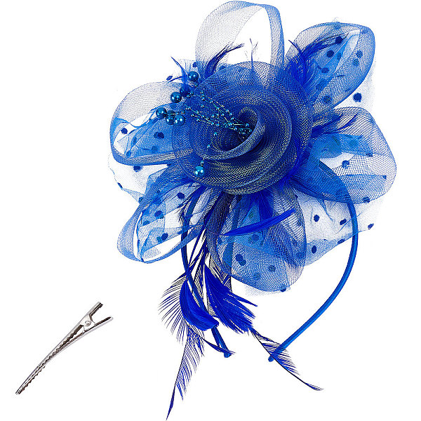 PandaHall Mesh Top Hat Alligator Hair Clips, Feather Fascinator Headdress Bridal Hair Accessories, Blue, 310x220x50mm Feather Blue
PandaHall Mesh Top Hat Alligator Hair Clips, Feather Fascinator Headdress Bridal Hair Accessories, Blue, 310x220x50mm Feather Blue