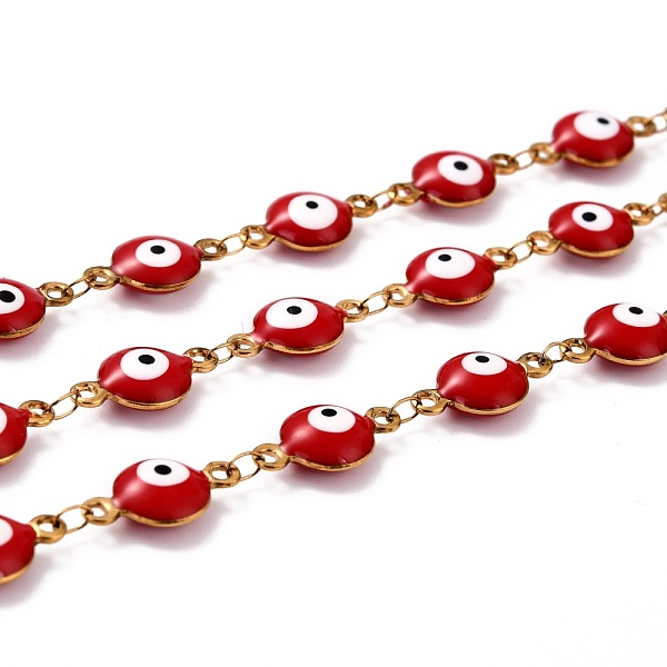 PandaHall 304 Stainless Steel Link Chains, with Enamel and Spool, Soldered, Red, 14.8x8x3.8mm, 32.8 Feet(10m)/roll 304 Stainless Steel Red
PandaHall 304 Stainless Steel Link Chains, with Enamel and Spool, Soldered, Red, 14.8x8x3.8mm, 32.8 Feet(10m)/roll 304 Stainless Steel Red