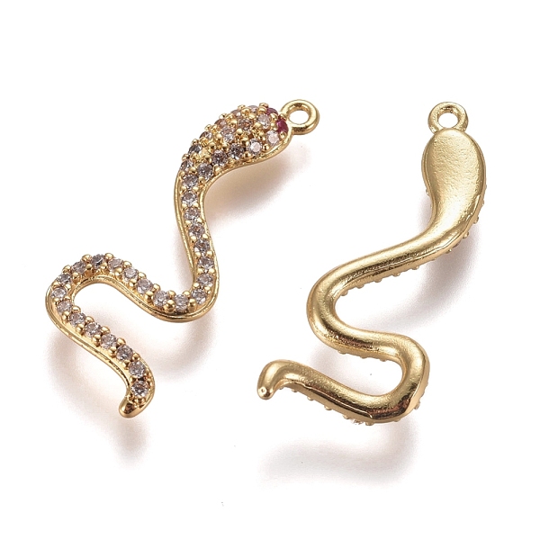 PandaHall Brass Micro Pave Cubic Zirconia Pendants, Snake, Clear, Golden, 30.5x11x2.5mm, Hole: 1.4mm Brass+Cubic Zirconia Snake Clear
PandaHall Brass Micro Pave Cubic Zirconia Pendants, Snake, Clear, Golden, 30.5x11x2.5mm, Hole: 1.4mm Brass+Cubic Zirconia Snake Clear