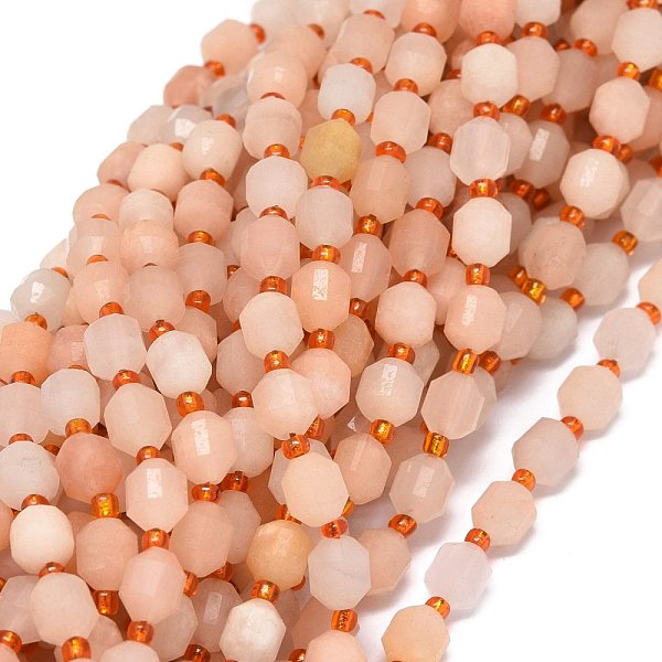 PandaHall Natural Red Aventurine Beads Strands, with Seed Beads, Faceted, Bicone, Double Terminated Point Prism Beads, 7~8x7~8mm, Hole...
PandaHall Natural Red Aventurine Beads Strands, with Seed Beads, Faceted, Bicone, Double Terminated Point Prism Beads, 7~8x7~8mm, Hole...