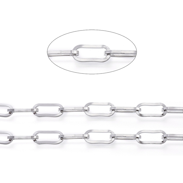 PandaHall 3.28 Feet 304 Stainless Steel Paperclip Chains, Unwelded, Flat Oval, Stainless Steel Color, 13.5x6x1.5mm 304 Stainless Steel
PandaHall 3.28 Feet 304 Stainless Steel Paperclip Chains, Unwelded, Flat Oval, Stainless Steel Color, 13.5x6x1.5mm 304 Stainless Steel
