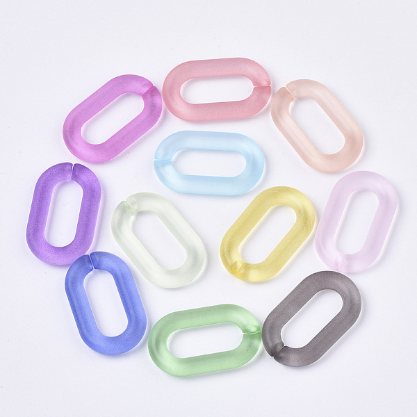 PandaHall Transparent Acrylic Linking Rings, Quick Link Connectors, for Cable Chains Making, Oval, Frosted, Mixed Color, 27x16.5x4mm, Inner..., Multicolor
PandaHall Transparent Acrylic Linking Rings, Quick Link Connectors, for Cable Chains Making, Oval, Frosted, Mixed Color, 27x16.5x4mm, Inner..., Multicolor