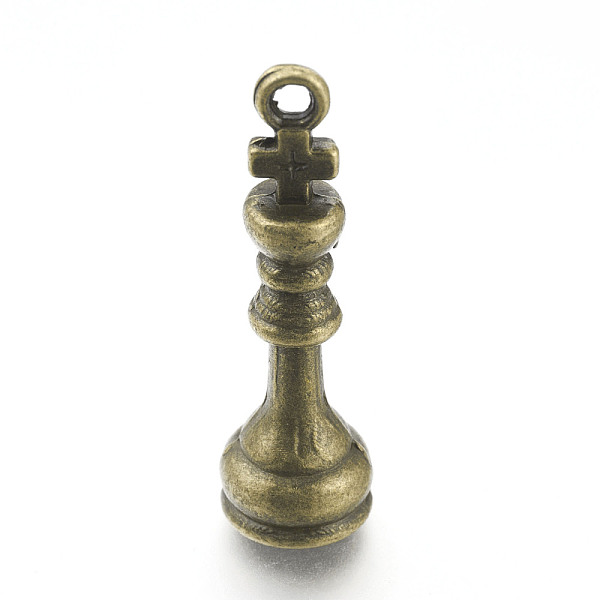 PandaHall Alloy Chess Pendants, King Chess Pieces, Antique Bronze, 27.5x8mm, Hole: 1.5mm Alloy Others
PandaHall Alloy Chess Pendants, King Chess Pieces, Antique Bronze, 27.5x8mm, Hole: 1.5mm Alloy Others