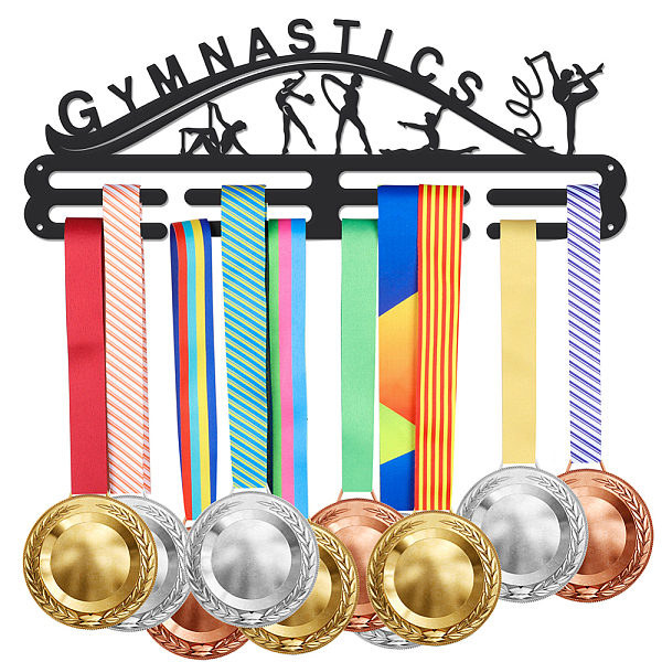 PandaHall Sports Theme Iron Medal Hanger Holder Display Wall Rack, with Screws, Gymnastics Pattern, 150x400mm Iron Sports Black
PandaHall Sports Theme Iron Medal Hanger Holder Display Wall Rack, with Screws, Gymnastics Pattern, 150x400mm Iron Sports Black