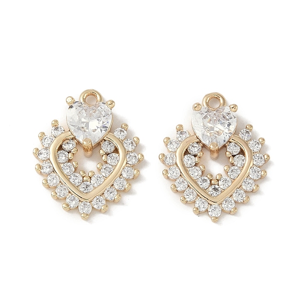 PandaHall Brass Micro Pave Clear Cubic Zirconia Pendants, Heart, Real 18K Gold Plated, 18.5x15x4.5mm, Hole: 1.5mm Brass+Cubic Zirconia Heart...
PandaHall Brass Micro Pave Clear Cubic Zirconia Pendants, Heart, Real 18K Gold Plated, 18.5x15x4.5mm, Hole: 1.5mm Brass+Cubic Zirconia Heart...