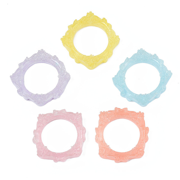 PandaHall Transparent Resin Cabochons, Hollow Square, Mixed Color, 50x47x9.5mm, Inner Diameter: 33x32mm Resin Square Multicolor
PandaHall Transparent Resin Cabochons, Hollow Square, Mixed Color, 50x47x9.5mm, Inner Diameter: 33x32mm Resin Square Multicolor