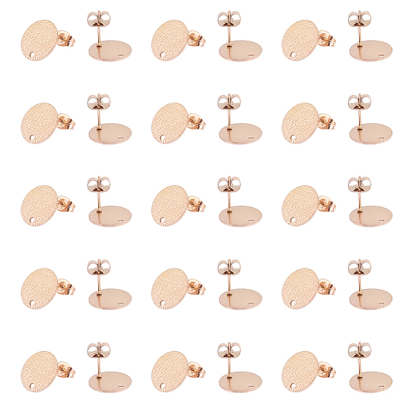 PandaHall UNICRAFTALE 30 Pcs 304 Stainless Steel Stud Earring Findings with Earring Backs Textured Flat Round Earring Stud Rose Gold Ion...
PandaHall UNICRAFTALE 30 Pcs 304 Stainless Steel Stud Earring Findings with Earring Backs Textured Flat Round Earring Stud Rose Gold Ion...