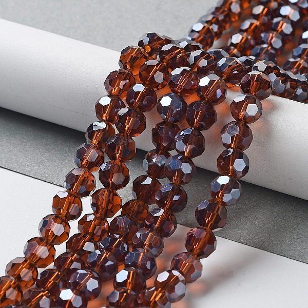 PandaHall Electroplate Glass Bead Strands, Pearl Luster Plated, Faceted(32 Facets), Round, Sienna, 8x7mm Glass Round Brown
PandaHall Electroplate Glass Bead Strands, Pearl Luster Plated, Faceted(32 Facets), Round, Sienna, 8x7mm Glass Round Brown