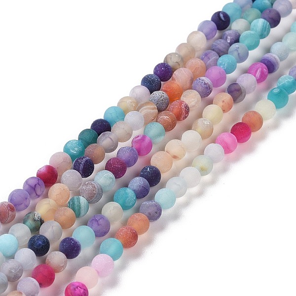 PandaHall Natural Weathered Agate Beads Strands, Dyed, Frosted, Round, Mixed Color, 4mm, Hole: 1mm, about 97pcs/strand, 15.1 inch Weathered..., Multicolor
PandaHall Natural Weathered Agate Beads Strands, Dyed, Frosted, Round, Mixed Color, 4mm, Hole: 1mm, about 97pcs/strand, 15.1 inch Weathered..., Multicolor