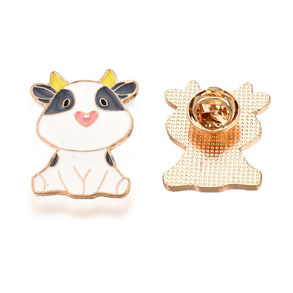 PandaHall Cow Shape Enamel Pin, Light Gold Plated Alloy Cartoon Badge for Backpack Clothes, Nickel Free & Lead Free, Gray, 29.5x23.5mm...
PandaHall Cow Shape Enamel Pin, Light Gold Plated Alloy Cartoon Badge for Backpack Clothes, Nickel Free & Lead Free, Gray, 29.5x23.5mm...