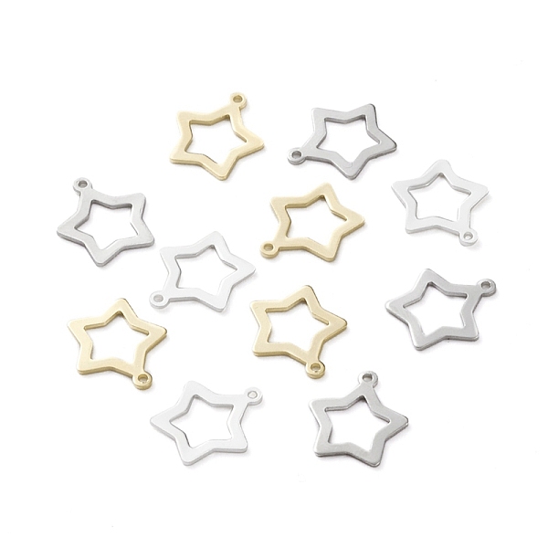 PandaHall Brass Charms, Long-Lasting Plated, Stars, Mixed Color, 11.5x10.5x0.5mm, Hole: 0.9mm Brass Star
PandaHall Brass Charms, Long-Lasting Plated, Stars, Mixed Color, 11.5x10.5x0.5mm, Hole: 0.9mm Brass Star