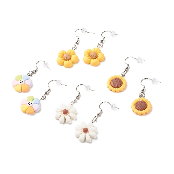PandaHall Sunflower Resin Charms Dangle Earring, Plant Drop Earrings for Women, Mixed Color, 43~46mm, Pin: 0.5mm Resin Multicolor
PandaHall Sunflower Resin Charms Dangle Earring, Plant Drop Earrings for Women, Mixed Color, 43~46mm, Pin: 0.5mm Resin Multicolor
