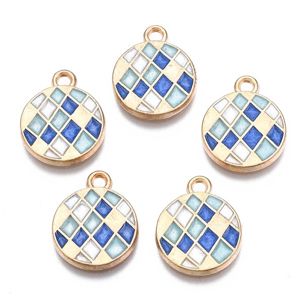 PandaHall Alloy Enamel Pendants, Cadmium Free & Lead Free, Light Gold, Flat Round with Quadrangle, Aquamarine, 17x14x2mm, Hole: 1.8mm..., Green
PandaHall Alloy Enamel Pendants, Cadmium Free & Lead Free, Light Gold, Flat Round with Quadrangle, Aquamarine, 17x14x2mm, Hole: 1.8mm..., Green