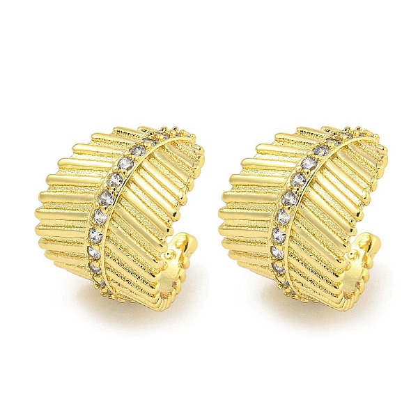 PandaHall Brass Micro Pave Cubic Zirconia Cuff Earrings, for Women, Leaf, Real 18K Gold Plated, 14x11mm Brass Leaf Clear
PandaHall Brass Micro Pave Cubic Zirconia Cuff Earrings, for Women, Leaf, Real 18K Gold Plated, 14x11mm Brass Leaf Clear
