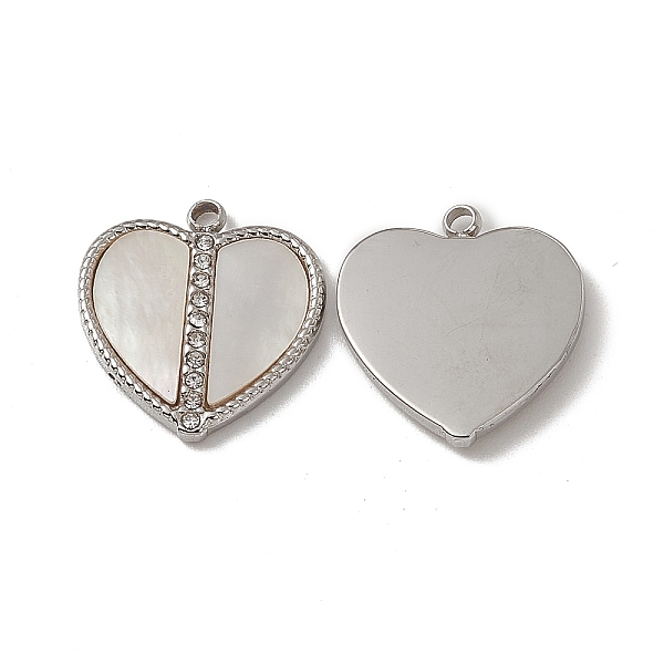 PandaHall Shell Pendants, Heart Charms, with 201 Stainless Steel Crystal Rhinestone Findings, Stainless Steel Color, 16x15x2mm, Hole: 1.5mm...
PandaHall Shell Pendants, Heart Charms, with 201 Stainless Steel Crystal Rhinestone Findings, Stainless Steel Color, 16x15x2mm, Hole: 1.5mm...