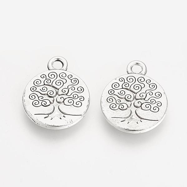 PandaHall Tibetan Style Alloy Flat Round with Tree of Life Pendants, Cadmium Free & Lead Free, Antique Silver, 19x15.2x2mm, Hole: 2.5mm...
PandaHall Tibetan Style Alloy Flat Round with Tree of Life Pendants, Cadmium Free & Lead Free, Antique Silver, 19x15.2x2mm, Hole: 2.5mm...