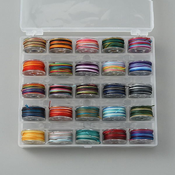 PandaHall 25 Rolls 25 Colors Round Segment Dyed Waxed Polyester Thread String, Micro Macrame Cord, Twisted Cord, for Leather Sewing..., Multicolor
PandaHall 25 Rolls 25 Colors Round Segment Dyed Waxed Polyester Thread String, Micro Macrame Cord, Twisted Cord, for Leather Sewing..., Multicolor