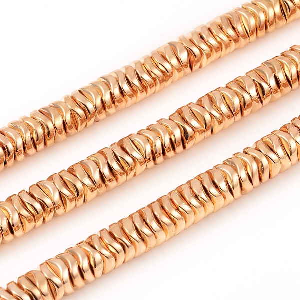 PandaHall Electroplated Non-magnetic Synthetic Hematite Beads Strands, Wave Flat Round/Disc, Light Gold Plated, 6x1.5mm, Hole: 1mm, about...
PandaHall Electroplated Non-magnetic Synthetic Hematite Beads Strands, Wave Flat Round/Disc, Light Gold Plated, 6x1.5mm, Hole: 1mm, about...