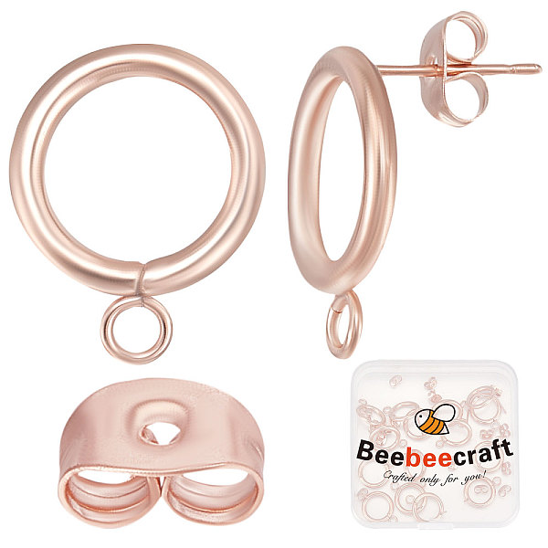 PandaHall Beebeecraft 1 Box 20Pcs Circle Stud Earring Findings Rose Gold Plated Stainless Steel Hollow Round Circle Ear Stud Findings...
PandaHall Beebeecraft 1 Box 20Pcs Circle Stud Earring Findings Rose Gold Plated Stainless Steel Hollow Round Circle Ear Stud Findings...