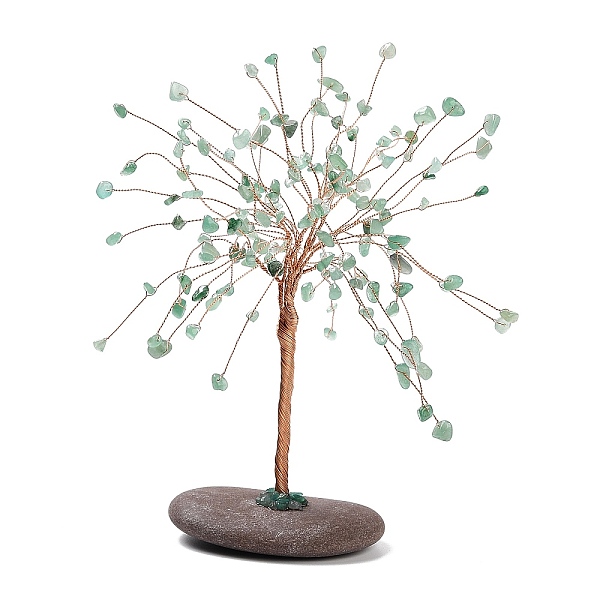 PandaHall Natural Green Aventurine Decoration, Healing Stone Tree, for Reiki Healing Crystals Chakra Balancing, Twisted with Copper & Pebble...
PandaHall Natural Green Aventurine Decoration, Healing Stone Tree, for Reiki Healing Crystals Chakra Balancing, Twisted with Copper & Pebble...