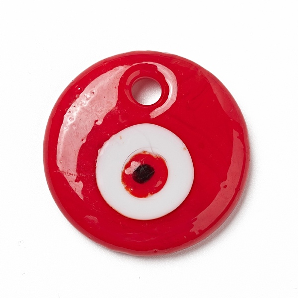 PandaHall Handmade Evil Eye Lampwork Pendants, Flat Round Charms, Red, 30x5.5mm, Hole: 4mm Lampwork Flat Round Red
PandaHall Handmade Evil Eye Lampwork Pendants, Flat Round Charms, Red, 30x5.5mm, Hole: 4mm Lampwork Flat Round Red