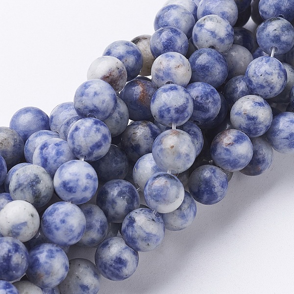 PandaHall Gemstone Beads, Natural Blue Spot Jasper, Round, Cornflower Blue, 8mm, Hole: 1mm, about 46~48pcs/strand, 16 inch Blue Spot Jasper...
PandaHall Gemstone Beads, Natural Blue Spot Jasper, Round, Cornflower Blue, 8mm, Hole: 1mm, about 46~48pcs/strand, 16 inch Blue Spot Jasper...