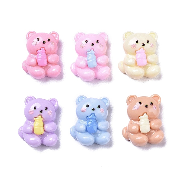 PandaHall Opaque Cute Animal Resin Decoden Cabochons, Mixed Color, Bear with Bottle, 14x11x6mm Resin Bear Multicolor
PandaHall Opaque Cute Animal Resin Decoden Cabochons, Mixed Color, Bear with Bottle, 14x11x6mm Resin Bear Multicolor