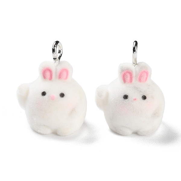 PandaHall Animal Shape Flocky Resin Pendants, Cute Animal Charms with Platinum Plated Iron Loops, Rabbit, 21x16.5x14.5mm, Hole: 2mm Resin...
PandaHall Animal Shape Flocky Resin Pendants, Cute Animal Charms with Platinum Plated Iron Loops, Rabbit, 21x16.5x14.5mm, Hole: 2mm Resin...