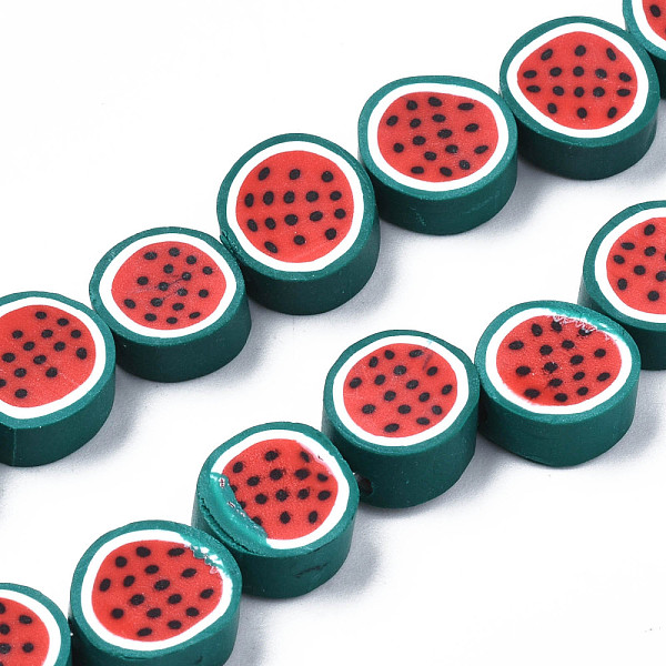 PandaHall Handmade Polymer Clay Bead Strands, Watermelon Slice, Red, 8.5~11x4~4.5mm, Hole: 1.5mm, about 38pcs/strand, 14.17 inch(36cm)...
PandaHall Handmade Polymer Clay Bead Strands, Watermelon Slice, Red, 8.5~11x4~4.5mm, Hole: 1.5mm, about 38pcs/strand, 14.17 inch(36cm)...