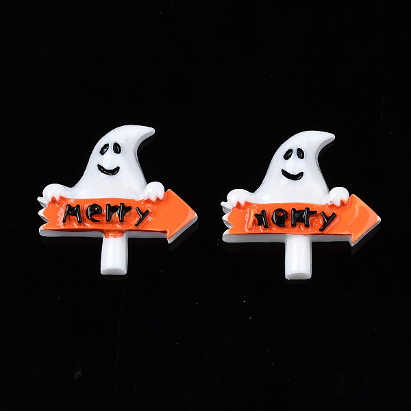 PandaHall Opaque Resin Cabochons, Halloween Style, Ghost with Word Merry, White, 25x25x6mm Resin Ghost White
PandaHall Opaque Resin Cabochons, Halloween Style, Ghost with Word Merry, White, 25x25x6mm Resin Ghost White