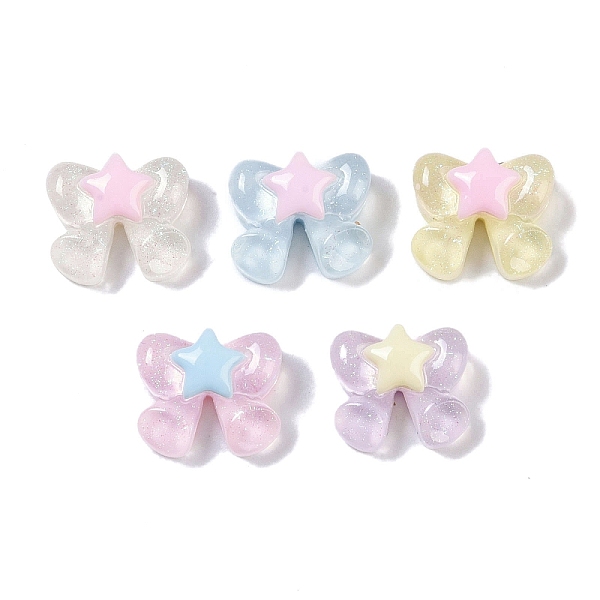 PandaHall Resin Cabochons, with Glitter Powder, Mixed Shape, Bowknot, 10.5x12.5x6mm Resin Bowknot
PandaHall Resin Cabochons, with Glitter Powder, Mixed Shape, Bowknot, 10.5x12.5x6mm Resin Bowknot