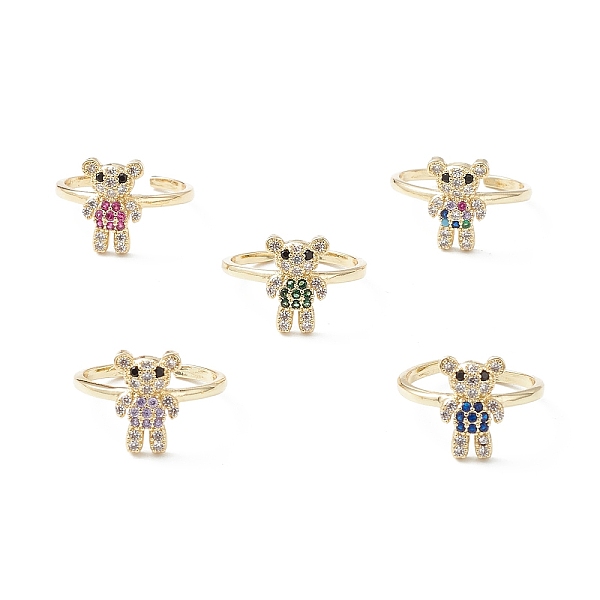 PandaHall Bear Cubic Zirconia Cuff Ring, Real 16K Gold Plated Brass Open Ring Jewelry for Women, Mixed Color, 1.5mm, Inner Diameter: 17mm...., Multicolor
PandaHall Bear Cubic Zirconia Cuff Ring, Real 16K Gold Plated Brass Open Ring Jewelry for Women, Mixed Color, 1.5mm, Inner Diameter: 17mm...., Multicolor