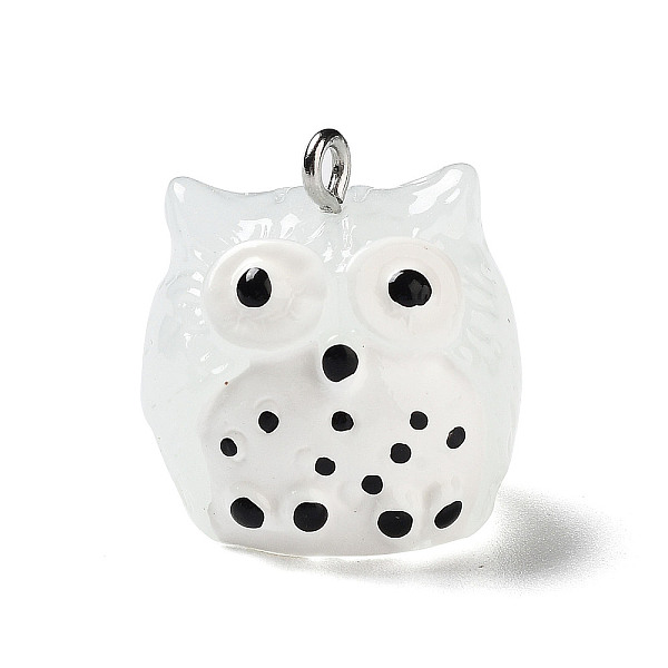 PandaHall Translucent Resin Pendants, Owl Charms with Platinum Plated Iron Loops, White, 21x20x19.5mm, Hole: 2mm Iron+Resin Owl White
PandaHall Translucent Resin Pendants, Owl Charms with Platinum Plated Iron Loops, White, 21x20x19.5mm, Hole: 2mm Iron+Resin Owl White