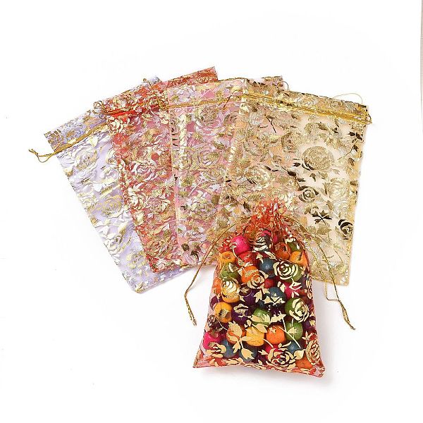 PandaHall Gold Stamping Rose Flower Rectangle Organza Gift Bags, Jewelry Packing Drawable Pouches, Mixed Color, 30x20cm Organza Flower..., Multicolor
PandaHall Gold Stamping Rose Flower Rectangle Organza Gift Bags, Jewelry Packing Drawable Pouches, Mixed Color, 30x20cm Organza Flower..., Multicolor